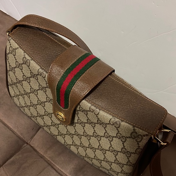 Gucci Shoulder Bag Browns PVC - Picture 4 of 12
